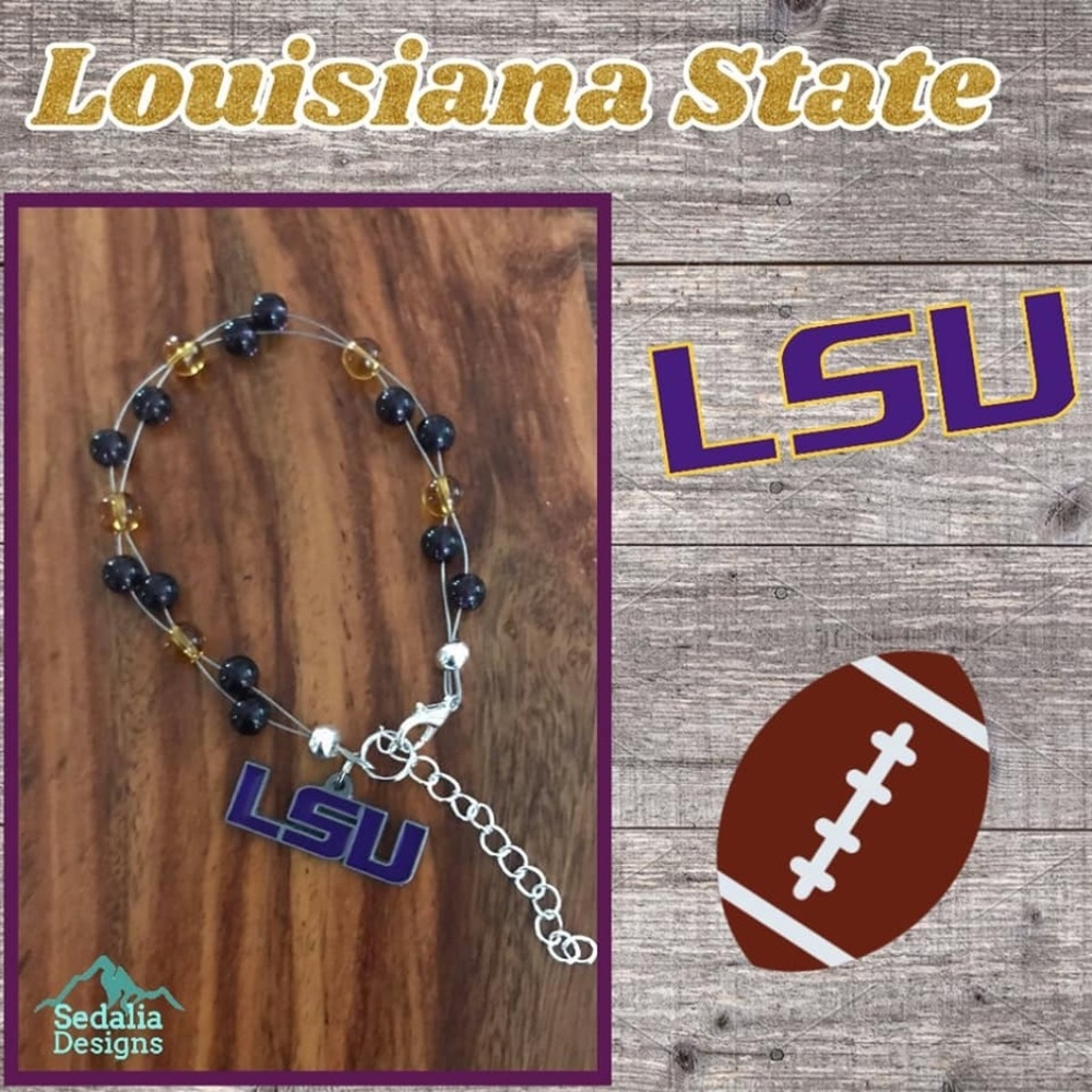 University  Charm Bracelet HandMade